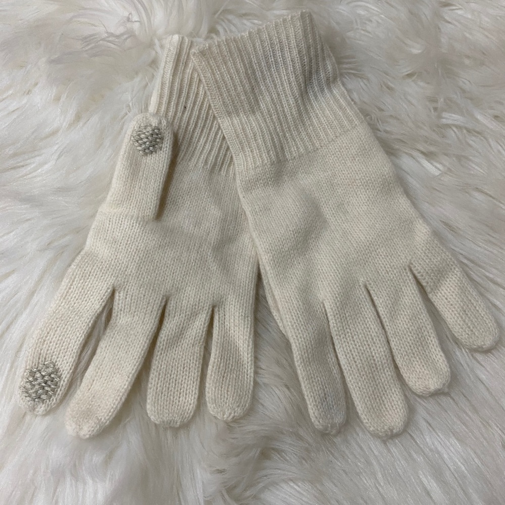 Halogen Women's Rib Knit Cashmere Gloves